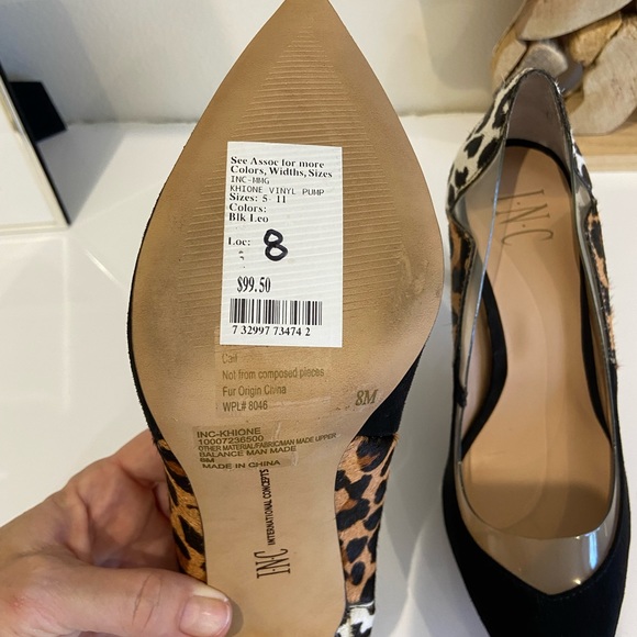 INC leopard print heels Sz 8 new - Picture 3 of 3